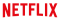 logotipos Netflix, YouTube, TikTok e Instagram.